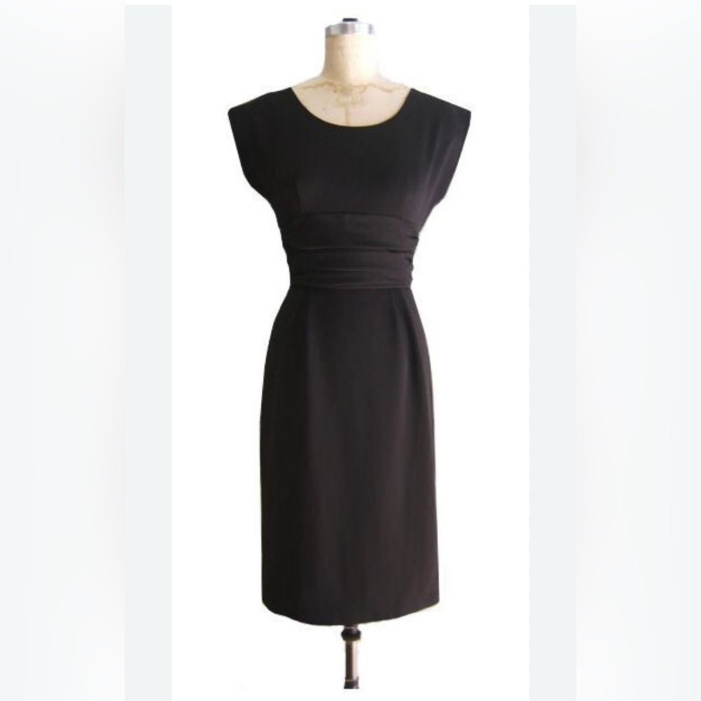 Trashy Diva Classic Vintage Style Black Midi Dress Sz 2